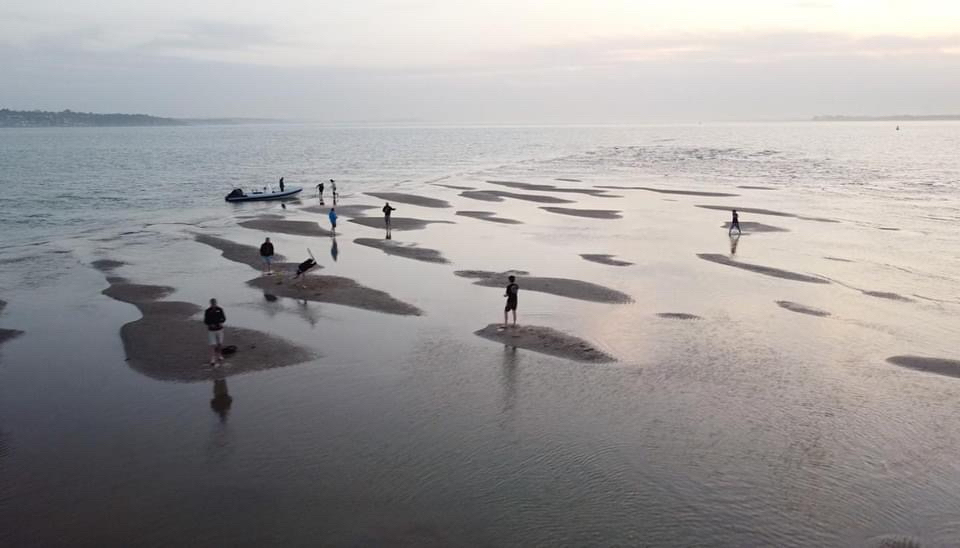 Watch the world’s weirdest cricket match – in the middle of the&nbsp;sea