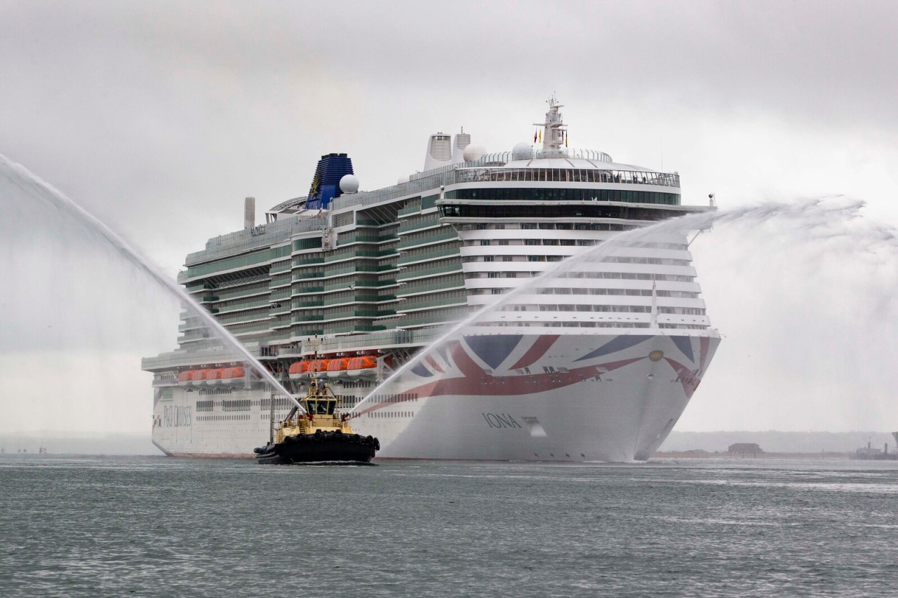 P&O supership Iona arrives in Southampton for VIP&nbsp;ceremony