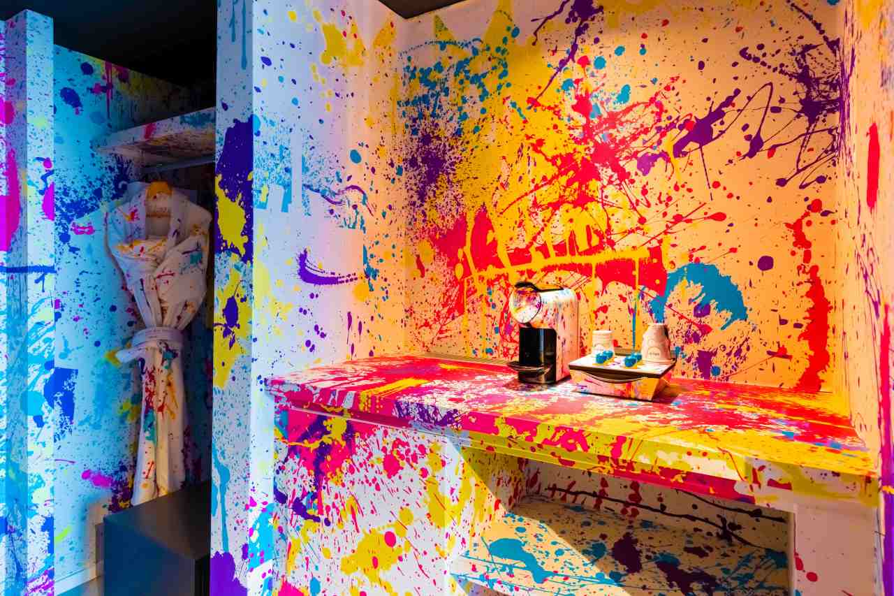 Hello reception? I think my room’s been&nbsp;paintballed!