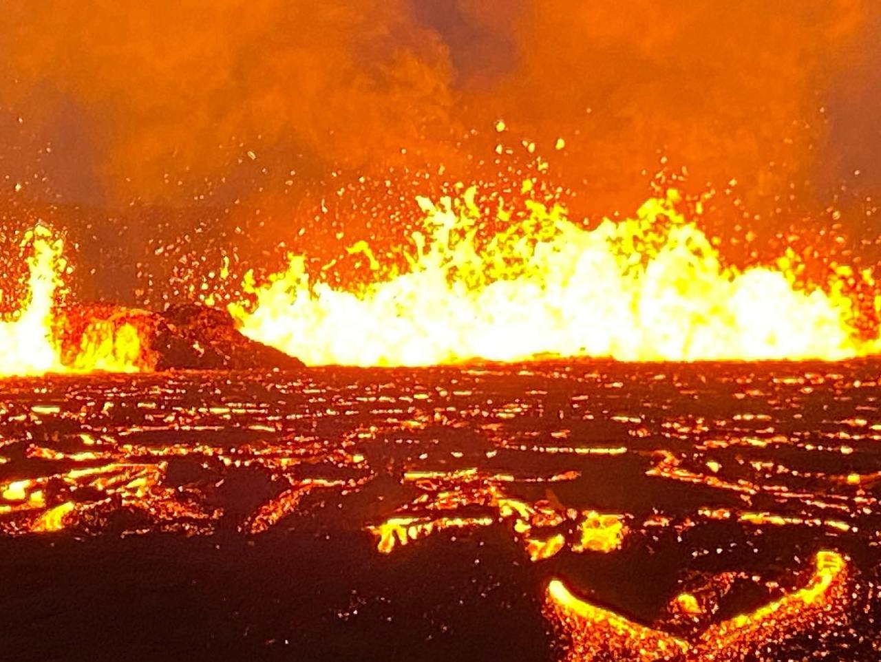 Dramatic photos of new Iceland volcano snapped by local guide