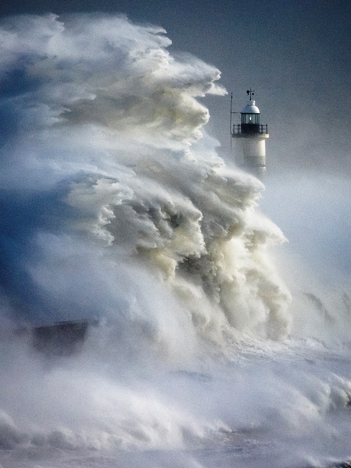 Storm Eunice shot splash hit with weather photo of year judges