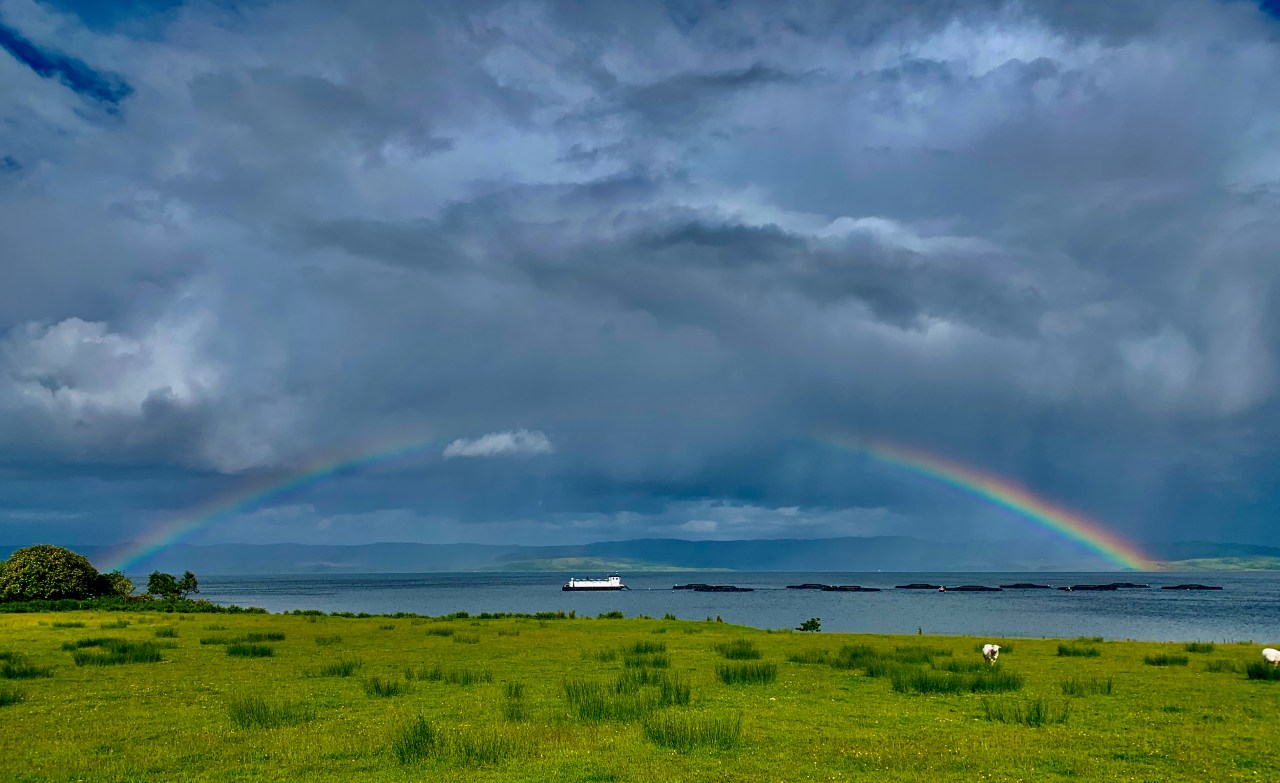 Scotland snapshot: over the rainbow bridge on lovely&nbsp;Kintyre