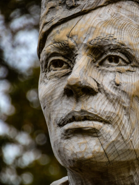 Amazing Armistice Day memorial carved by chainsaw&nbsp;artist